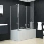ESG-Faltduschwand 120x68x130 cm von vidaXL, Duschtüren - Ref: Foro24-144676, Preis: 239,30 €, Rabatt: %