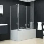 ESG folding shower screen 120x68x130 cm by vidaXL, shower doors - Ref: Foro24-144676, Price: 239,30 €, Discount: %