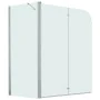 ESG-Faltduschwand 120x68x130 cm von vidaXL, Duschtüren - Ref: Foro24-144676, Preis: 239,30 €, Rabatt: %