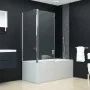 ESG folding shower screen 120x68x130 cm by vidaXL, shower doors - Ref: Foro24-144676, Price: 239,30 €, Discount: %