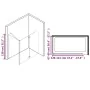 ESG-Faltduschwand 120x68x130 cm von vidaXL, Duschtüren - Ref: Foro24-144676, Preis: 239,30 €, Rabatt: %