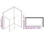 ESG folding shower screen 120x68x130 cm by vidaXL, shower doors - Ref: Foro24-144676, Price: 239,30 €, Discount: %