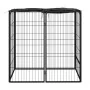 Corral para perros 6 paneles acero con recubrimiento en polvo de vidaXL, Casetas y cercados para perros - Ref: Foro24-171792,...