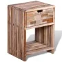Recycled teak wood nightstand with drawer by vidaXL, Nightstands - Ref: Foro24-241715, Price: 94,67 €, Discount: %