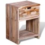 Recycled teak wood nightstand with drawer by vidaXL, Nightstands - Ref: Foro24-241715, Price: 94,67 €, Discount: %