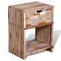 Recycled teak wood nightstand with drawer by vidaXL, Nightstands - Ref: Foro24-241715, Price: 94,67 €, Discount: %