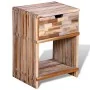 Recycled teak wood nightstand with drawer by vidaXL, Nightstands - Ref: Foro24-241715, Price: 94,67 €, Discount: %