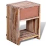 Recycled teak wood nightstand with drawer by vidaXL, Nightstands - Ref: Foro24-241715, Price: 94,67 €, Discount: %