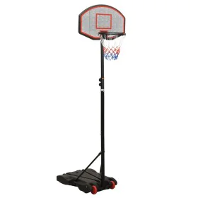 Black polyethylene basketball basket 216-250 cm by vidaXL, basketball baskets - Ref: Foro24-93656, Price: 97,51 €, Discount: %
