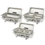3-teiliges Buffet-Essenswärmer-Set aus Edelstahl von vidaXL, Wilderer - Ref: Foro24-50529, Preis: 178,67 €, Rabatt: %