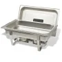 Set calentador de comida para buffet 3 piezas acero inoxidable de vidaXL, Escalfadores - Ref: Foro24-50529, Precio: 178,79 €,...
