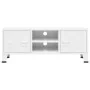 Industrial white metal TV stand 105x35x42 cm by vidaXL, TV Furniture - Ref: Foro24-339619, Price: 75,55 €, Discount: %