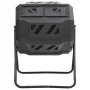 Black garden composting container 73x64x95 cm 160 L by vidaXL, Composters - Ref: Foro24-152232, Price: 124,09 €, Discount: %