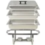 3-teiliges Buffet-Essenswärmer-Set aus Edelstahl von vidaXL, Wilderer - Ref: Foro24-50529, Preis: 178,67 €, Rabatt: %
