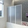 Shower screen with 3 folding panels, 141 x 130 cm by vidaXL, shower doors - Ref: Foro24-140785, Price: 136,85 €, Discount: %
