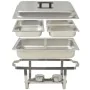 Set calentador de comida para buffet 3 piezas acero inoxidable de vidaXL, Escalfadores - Ref: Foro24-50529, Precio: 178,79 €,...