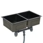 Handgefertigte Küchenspüle aus schwarzem Edelstahl von vidaXL, Sinkt - Ref: Foro24-145085, Preis: 172,30 €, Rabatt: %