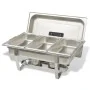 Set calentador de comida para buffet 3 piezas acero inoxidable de vidaXL, Escalfadores - Ref: Foro24-50529, Precio: 178,79 €,...