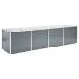 Gray galvanized steel garden bed 320x80x77 cm by vidaXL, Pots and planters - Ref: Foro24-44844, Price: 107,79 €, Discount: %