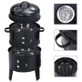 Charcoal smoker barbecue 3 in 1 40x80 cm by vidaXL, Barbecues - Ref: Foro24-46613, Price: 82,56 €, Discount: %
