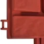 Brick-colored grass separator fence 11 pieces by vidaXL, Garden edging and edging - Ref: Foro24-141257, Price: 36,09 €, Disco...