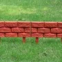 Brick-colored grass separator fence 11 pieces by vidaXL, Garden edging and edging - Ref: Foro24-141257, Price: 36,09 €, Disco...
