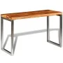 Dining table with steel legs and solid sheesham wood by vidaXL, Kitchen and dining tables - Ref: Foro24-242126, Price: 135,76...