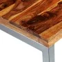 Dining table with steel legs and solid sheesham wood by vidaXL, Kitchen and dining tables - Ref: Foro24-242126, Price: 135,76...