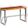 Dining table with steel legs and solid sheesham wood by vidaXL, Kitchen and dining tables - Ref: Foro24-242126, Price: 135,76...