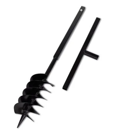Steel Earth Auger with 150 mm Handle and Three Spirals by vidaXL, Helical augers - Ref: Foro24-141026, Price: 48,04 €, Discou...