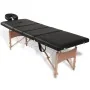 Folding massage table with 4 zones, black wooden structure. by vidaXL, massage tables - Ref: Foro24-110095, Price: 191,35 €, ...