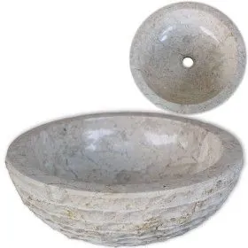 40 cm cream-colored marble sink by vidaXL, Sinks - Ref: Foro24-242673, Price: 135,88 €, Discount: %