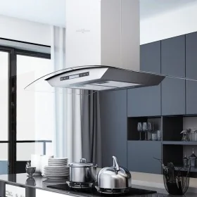Ceiling extractor hood 90 cm touch screen 756 m³/h LED by vidaXL, Extractors - Ref: Foro24-50662, Price: 301,02 €, Discount: %