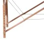 Folding massage table 4 zones cream wood structure by vidaXL, massage tables - Ref: Foro24-110096, Price: 190,68 €, Discount: %