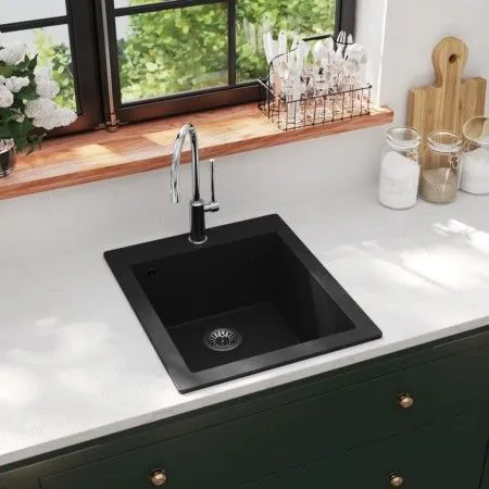 Black Granite Countertop Sink by vidaXL, Sinks - Ref: Foro24-141672, Price: 145,15 €, Discount: %