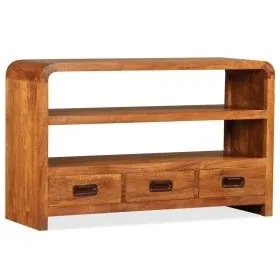 TV-Schrank aus massivem Akazienholz, 90 x 30 x 55 cm von vidaXL, TV-Möbel - Ref: Foro24-244681, Preis: 262,85 €, Rabatt: %