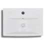 White Faucet/Drain Hollow Ceramic Rectangular Basin by vidaXL, Sinks - Ref: Foro24-141932, Price: 65,12 €, Discount: %