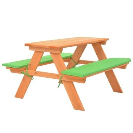 Kinderpicknicktisch mit Tannenholzbänken 89x79x50 cm von vidaXL, Gartensets - Ref: Foro24-91793, Preis: 73,48 €, Rabatt: %