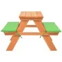 Children's picnic table with fir wood benches 89x79x50 cm by vidaXL, Garden sets - Ref: Foro24-91793, Price: 73,48 €, Discoun...