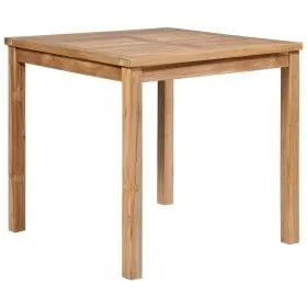 Massiver Teakholz-Gartentisch 80x80x77 cm von vidaXL, Gartentische - Ref: Foro24-44996, Preis: 237,51 €, Rabatt: %