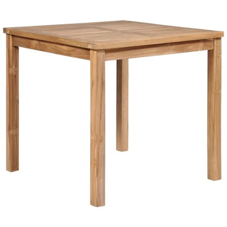 Solid teak wood garden table 80x80x77 cm by vidaXL, Garden tables - Ref: Foro24-44996, Price: 237,51 €, Discount: %