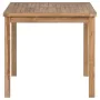 Solid teak wood garden table 80x80x77 cm by vidaXL, Garden tables - Ref: Foro24-44996, Price: 237,51 €, Discount: %