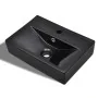 Black Rectangular Hollow Ceramic Faucet/Drain Basin by vidaXL, Sinks - Ref: Foro24-141933, Price: 71,45 €, Discount: %