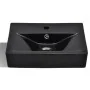 Black Rectangular Hollow Ceramic Faucet/Drain Basin by vidaXL, Sinks - Ref: Foro24-141933, Price: 71,45 €, Discount: %