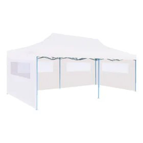 Folding party tent side walls white steel 3x6 m by vidaXL, Tents and gazebos - Ref: Foro24-48863, Price: 190,70 €, Discount: %
