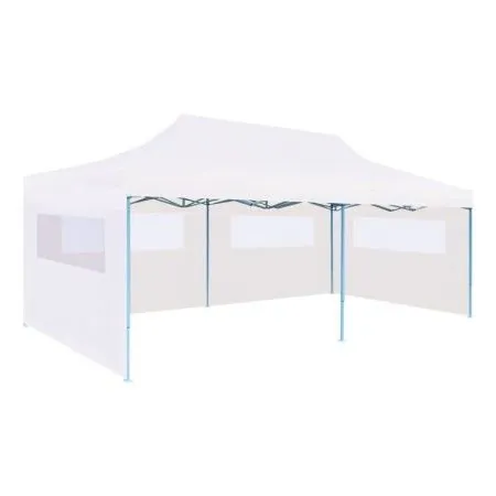 Carpa de fiestas plegable paredes laterales acero blanco 3x6 m de vidaXL, Carpas y cenadores - Ref: Foro24-48863, Precio: 188...