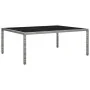 Synthetic gray rattan garden dining table 200x150x74 cm by vidaXL, Garden tables - Ref: Foro24-46130, Price: 180,14 €, Discou...