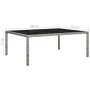 Synthetic gray rattan garden dining table 200x150x74 cm by vidaXL, Garden tables - Ref: Foro24-46130, Price: 180,14 €, Discou...