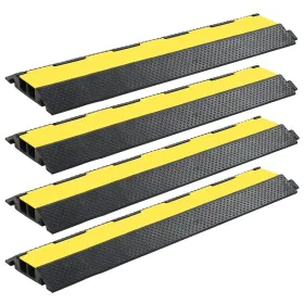 Cable protector ramps 4 units 2 rubber channels 101.5 cm by vidaXL, Road and traffic signs - Ref: Foro24-142835, Price: 110,4...