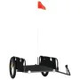 Anhänger für Fahrräder aus Eisen und schwarzem Oxford-Stoff von vidaXL, Fahrradanhänger - Ref: Foro24-94178, Preis: 94,27 €, ...